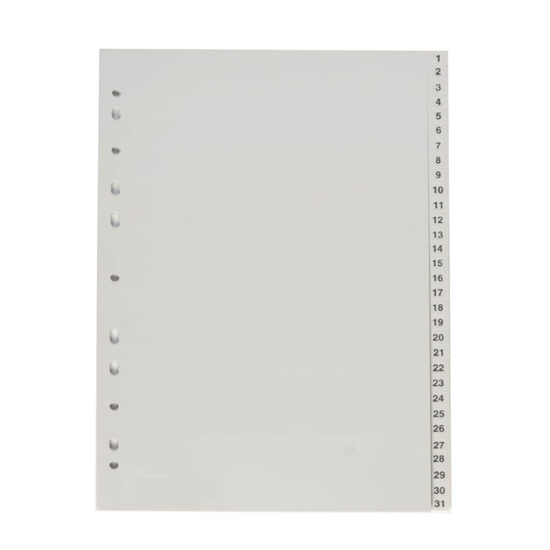 Rozdružovač A4 plastový šedý - 1 - 31