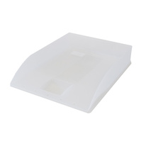 Kancelářský box na spisy Herlitz - bílá / transparentní