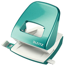 Kancelářský děrovač Leitz NeXXt 5008 / metalická tyrkysová - 30 listů