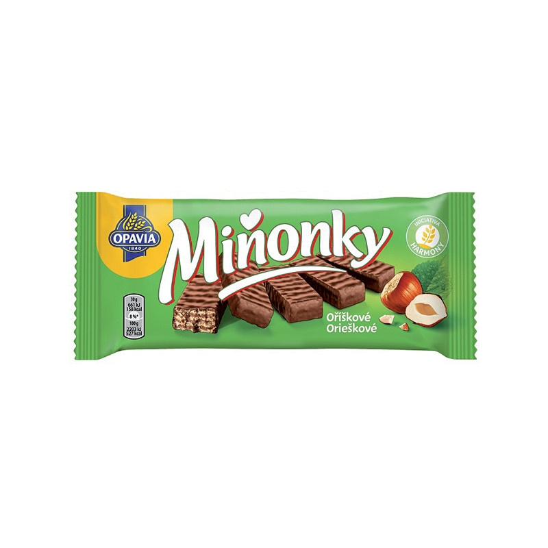 Opavia Miňonky Oříškové oplatky 50g