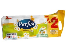 Perfex Deluxe toaletní papír s vůní heřmánku 3-vrstvý 10ks