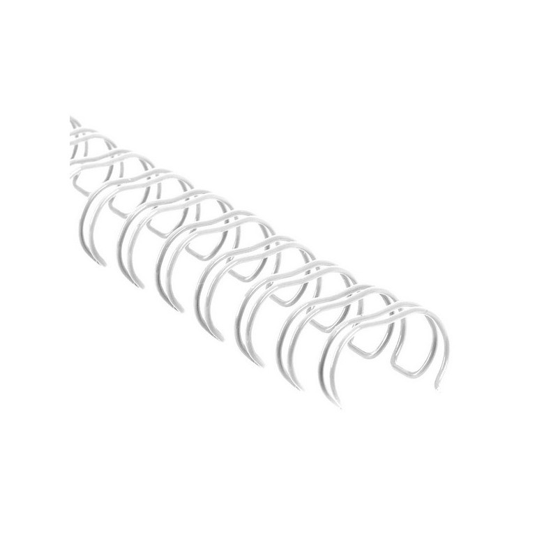 Drátěná vazba - 6,9 mm / bílá / 100 ks