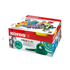 Modelovací hmota KORES MAGIK CLAY LOLLIPOPZ - klasické barvy 4x40 g