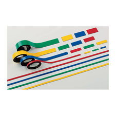 Magnetické pásky Hebel - 10 mm x 1 m / červená / 2 ks