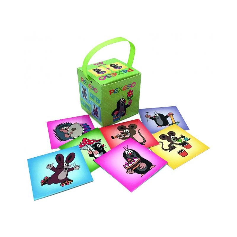 Pexeso v krabičce s úchopem Krtek 2