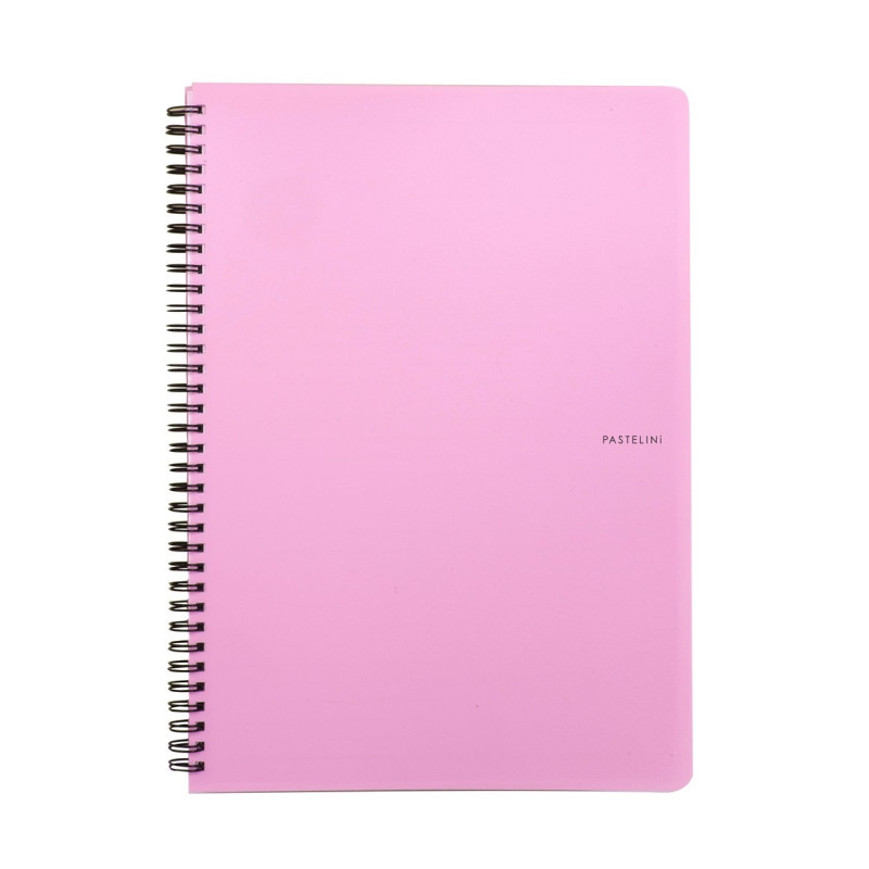Blok kroužkový PASTELINi - A4 / linka / růžová