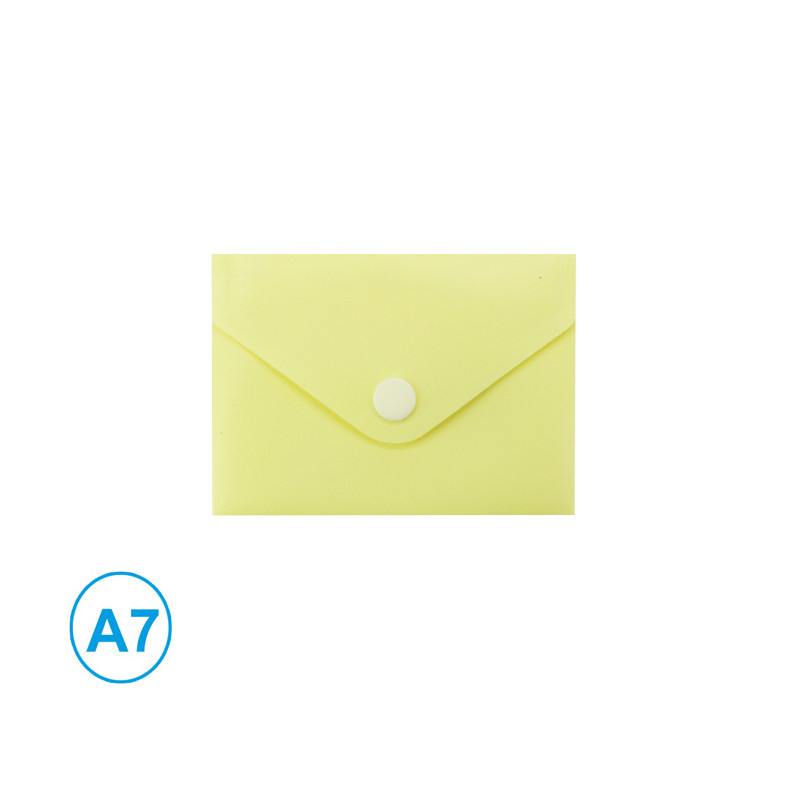 Spisové desky s drukem LUMA - A7 / pastelová žlutá