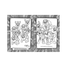 Omalovánky A4 se samolepkami - Tlapková patrola