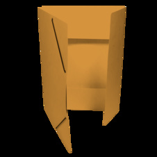 Odkládací mapy prešpánové s gumou s chlopněmi - oranžová