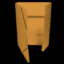 Odkládací mapy prešpánové s gumou s chlopněmi - oranžová