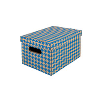 Krabice Emba úložná s víkem A4 / 30 x 22,5 x 20 cm / modrá