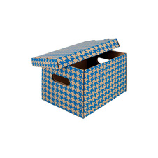 Krabice Emba úložná s víkem A4 / 30 x 22,5 x 20 cm / modrá