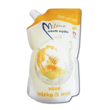 Tekuté mýdlo Miléne mléko a med - náplň / 500 ml