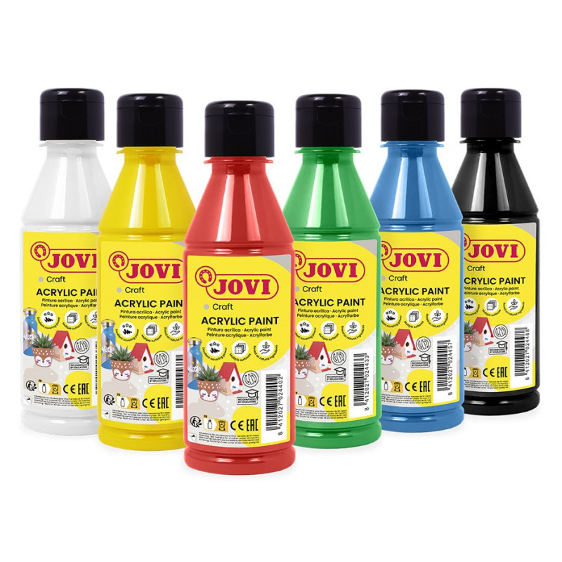 Akrylové barvy JOVI DECOR - 6 x 250 ml