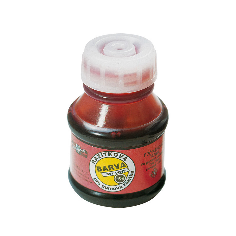 Razítková barva - červená