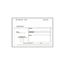 Obálky B6 s dodejkou, vytrhovací okénko - bílá / 1000 ks