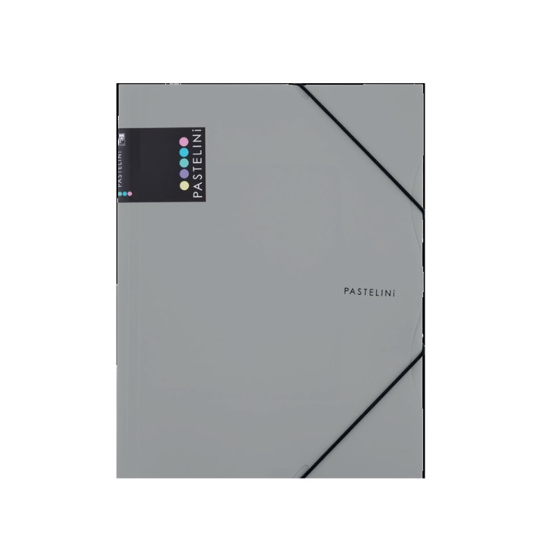 Spisové desky A4 s gumou PASTELINi - šedá