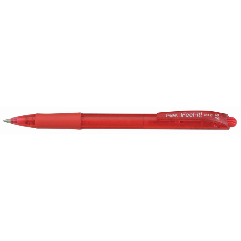 Kuličkové pero Pentel BX417 - červená