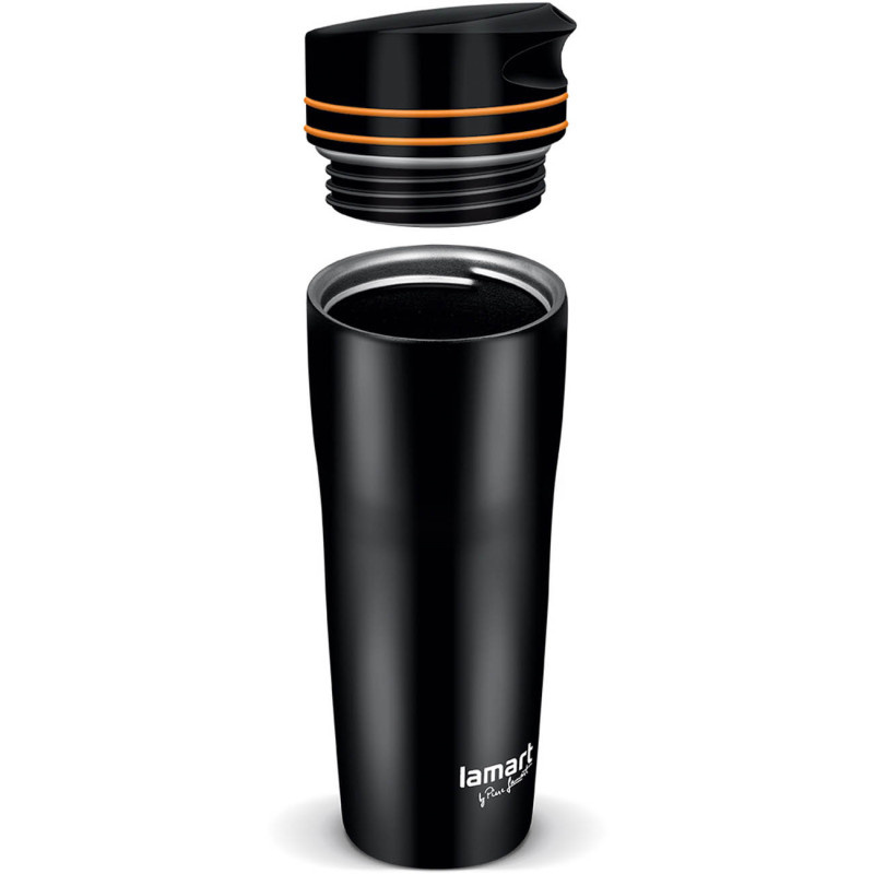 Termohrnek LAMART - černo-oranžová / 360 ml