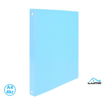 Desky kroužkové A4 LUMA / 4-kroužek / pastelově modrá