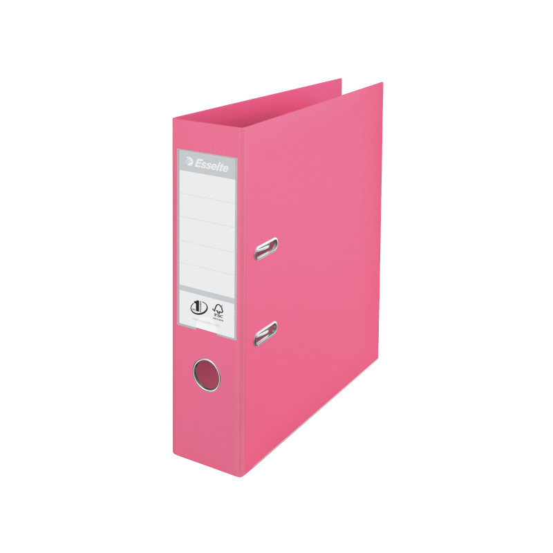 Esselte pákový pořadač A4 celoplastový pastelový Solea 7,5 cm červená