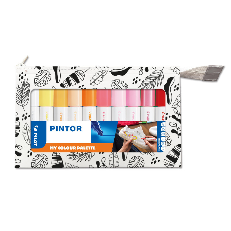 Popisovač Pilot Pintor MY PALETTE / sada 10 ks / teplé odstíny