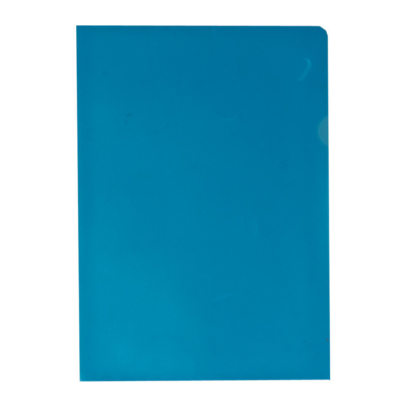 Zakládací obal A4 barevný - tvar L / modrá / 100 ks