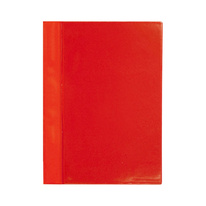 Rychlovazač A4 plastový s kapsou - červená