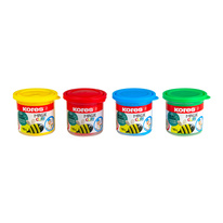 Modelovací hmota KORES MAGIK CLAY - klasické barvy 4 x 40 g + 2 x 5 g bílá a černá