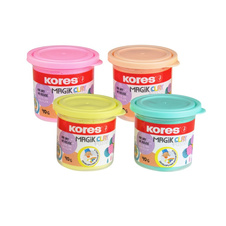 Modelovací hmota KORES MAGIK CLAY - pastelové barvy 4 x 40 g