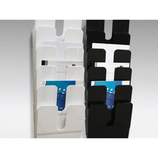 Držáky na prospekty Flexiplus - 6 / A4 / bílý / na výšku