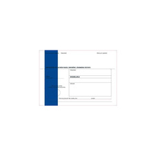 Obálky B6 s dodejkou samopropisovací - s modrým pruhem / 1000 ks