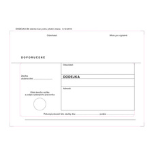 Obálky B6 s dodejkou samopropisovací - bílá / 1000 ks