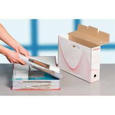 Box archivní A4 - hřbet 8 cm / bílá / 128080