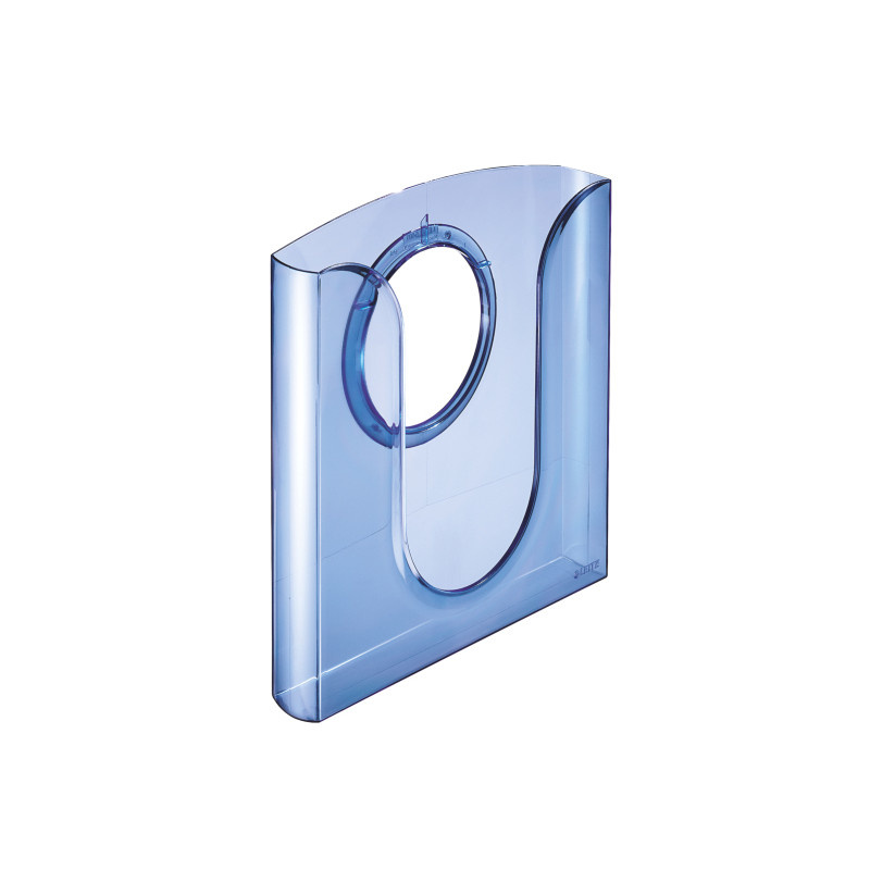 Prezentační odkladač - box / modrá transparentní