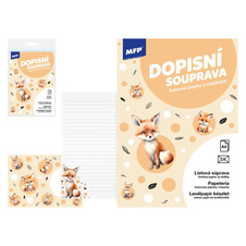 Dopisní papír 5 + 10 - Liška