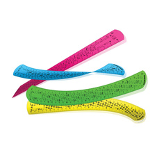 Pravítko 30 cm Kores ELASTIC ohebné / mix 4 barev