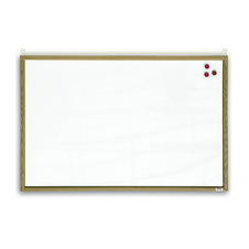 Tabule bílá magnetická v dřevěném rámu - 40 x 60 cm