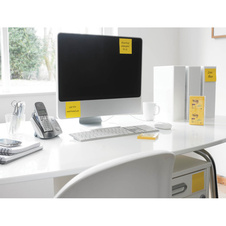 Samolepicí bločky Post-it silně lepicí - 76 x 76 mm / 90 lístků / žlutá