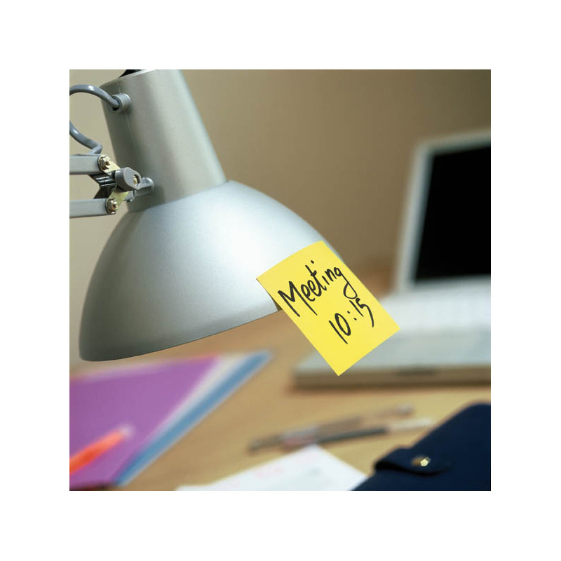 Samolepicí bločky Post-it silně lepicí - 76 x 76 mm / 90 lístků / žlutá