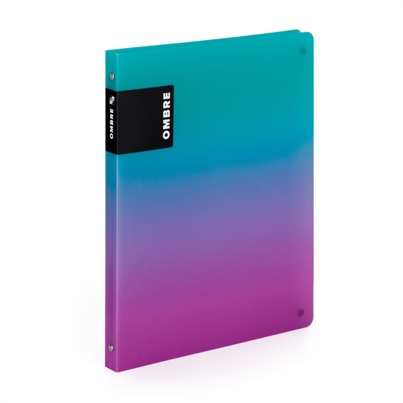 Desky A4 kroužkové OMBRE - 4 kroužek / růžová