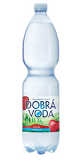 Dobrá voda minerální voda s příchutí - jahoda / neperlivá / 1,5 l