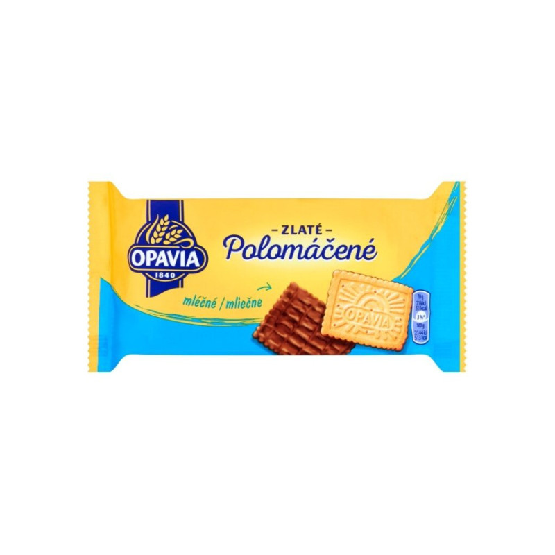 Opavia Zlaté Polomáčené sušenky mléčné / 100g