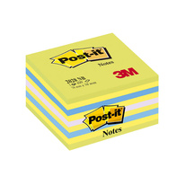 Samolepicí bločky Post-it kostky - zelená, žlutá, modrá, fialová / 450 lístků