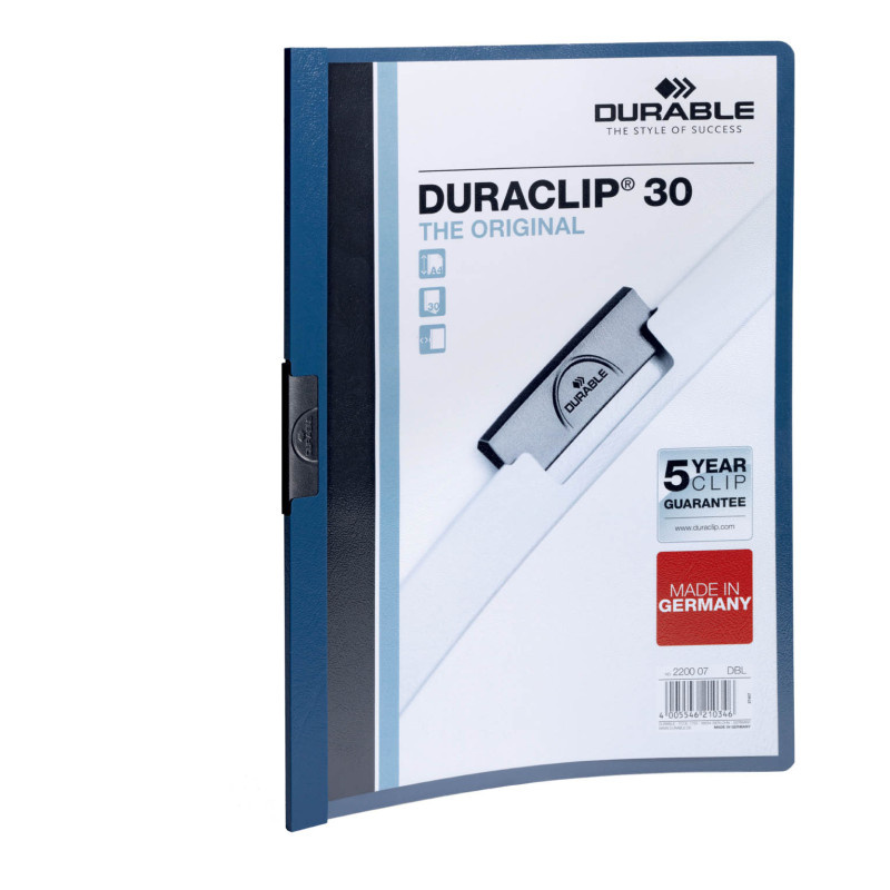 Desky A4 Duraclip - kapacita 30 listů / modrá
