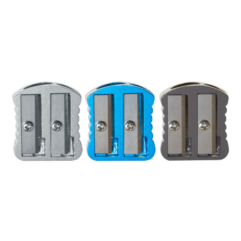 Ořezávátko Spoko Solid kovové - dvojité / mix barev