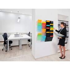 Držáky na prospekty Flexiboxx - 12 / A4 / čirý / na výšku