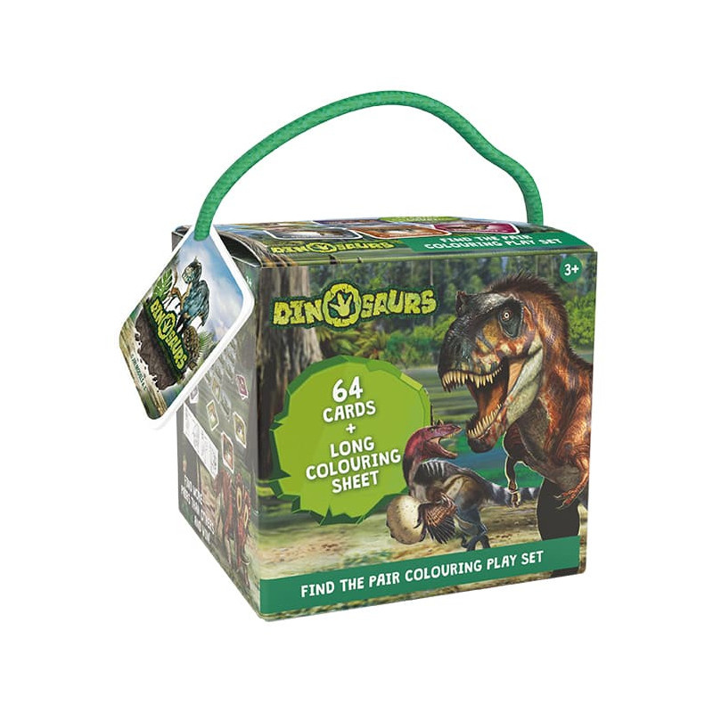 Pexeso na cesty s omalovánkami - Dinosauři