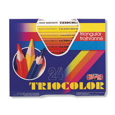 Pastelky Koh-i-noor Triocolor silné / trojhranné / 24ks