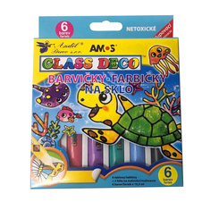 Barvy na sklo - 6 x 10,5 ml